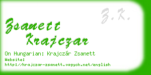 zsanett krajczar business card