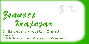 zsanett krajczar business card